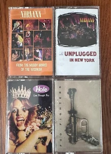 Nirvana, Hole, Foo Fighters Cassettes - Set of 4 Original - Picture 1 of 18