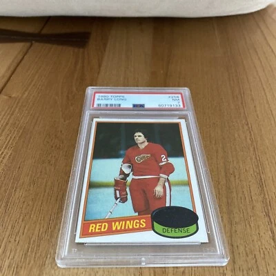1980 (1980/81) Topps #258 Barry Long (Red Wings)   PSA 7 - Image 1 of 2