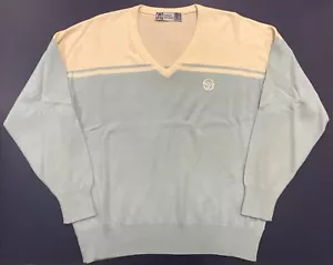 RARE Vintage 80s SERGIO TACCHINI New Young Line Tennis Sweater ML MADE IN ITALY - Picture 1 of 8