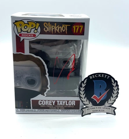 COREY TAYLOR SIGNED AUTOGRAPH 'SLIPKNOT' FUNKO POP BECKETT BAS COA Cover