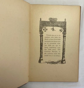 RARE- Beautiful Illustrations-"Literary Landmarks of Jerusalem"-L. Hutton-1895 - Picture 1 of 6