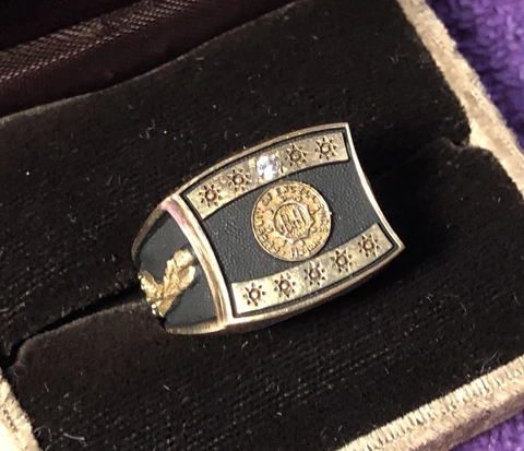 1953 Ben Hogan  Diamond Ring "Pursuit of Excellence"  Ft. Worth Company GOLD Cover