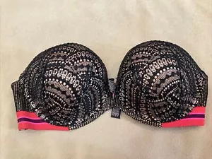 Victoria's Secret BH 34C trägerlos sehr sexy schwarz Spitze Liegebügel - Bild 1 von 5