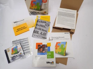 MICROSOFT OFFICE 2000 PROFESSIONAL COMPLETE SOFTWARE PACKAGE - Picture 1 of 7