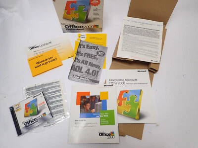 MICROSOFT OFFICE 2000 PROFESSIONAL COMPLETE SOFTWARE PACKAGE - Image 1 of 4