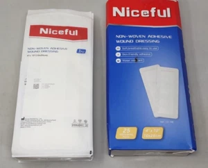 Schöne 25 versiegelte 4" x 10" rechteckige große Wundpflege Verband Pads - Bild 1 von 9