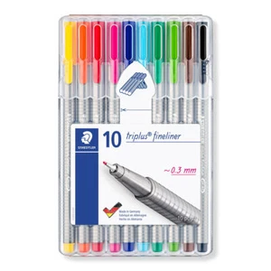 STAEDTLER | TRIPLUS FINELINER TIP | 10 STIFTE IM PAKET | SCHREIBGERÄTE - Bild 1 von 7