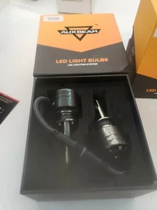 AUXBEAM H1 LED Headlight Fog Bulbs 70W 8000LM 6500K White High Low Beam(Y4) - Picture 1 of 2