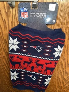 MAGLIA SQUADRA NEW ENGLAND PATRIOTS PET WEAR NFL TAGLIA LARGE - Foto 1 di 6