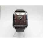 Kenneth Cole Reaction Watch Men New Battery Brown Date Dial 35mm