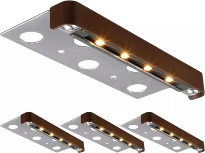 LEONLITE LED Low Voltage Hardscape Lighting, 7 Inch Landscape Lights Soft White Pack of 4