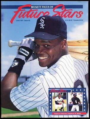 Revista Frank Thomas Shaquille O'Neal junio 1991 Beckett Future Stars #2 Foto 1 de 2