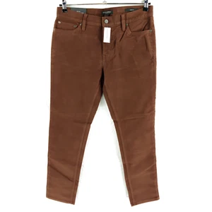 NWT Banana Republic Skinny Cozy Brushed Traveler Pants Mens 33x32 Brown - Picture 1 of 6