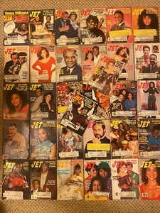 Jet Magazine LOT of 32 Joe Louis Harold Washington Janet Jackson SugarRayLeonard - Bild 1 von 1