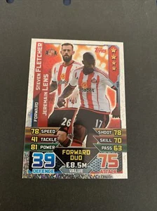 2015/16 Sunderland Lens & Fletcher Topps Match Attax #455 Forward Duo - Picture 1 of 2