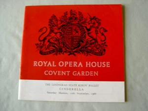 Programme: ROH Covent Garden 1966 PROKOFIEV Cinderella Kirov Ballet Fedotov - Picture 1 of 4