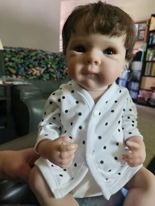 Reborn Baby Girl Dolls 18" Realistic Newborn Full Silicone Vinyl Real Baby Dolls - Picture 1 of 3