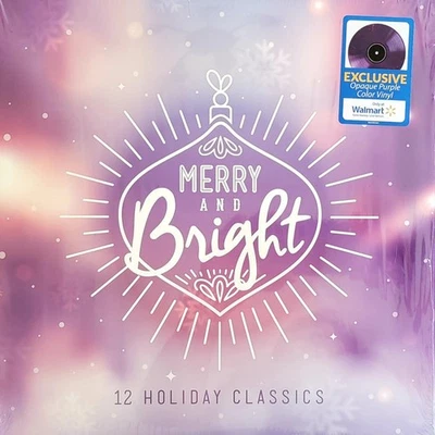 Various - Merry and Bright 12 Holiday Classics - HOLIDAY *COLOR* NEW VINYL - Image 1 of 4