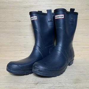 Hunter Original Black 12" Rain Boots W23577 Made In Scotland US Size 11M/12W - Picture 1 of 7