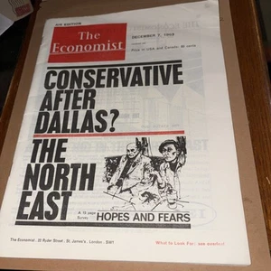 December 7 1963 The Economist Magazine Newspaper: The JFK Kennedy Assassination - Imagen 1 de 9