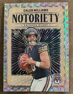 2024 Panini Mosaic Caleb Williams Rookie Notoriety Silver Mosaic Prizm Bears RC - Bild 1 von 2