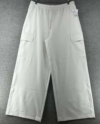 Pantalones cargo Athleta Promenade para mujer talla grande blancos pierna ancha NUEVO Foto 1 de 4
