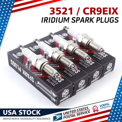 4x Fit NGK CR9EIX Iridium IX Spark Plugs For Harley 17-21 M8 Engines OEM Genuine - Image 1 of 4