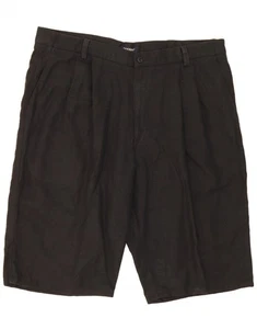 DOCKERS Mens Pegged Chino Shorts W40 XL Black Linen BM26 - Picture 1 of 3