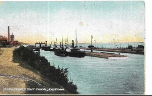 1907 Manchester Schiff Kanal Eastham Kevii 1/2d grüne Postkarte Ref 6393 - Bild 1 von 2