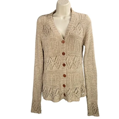 BCBG Max Azria Cardigan Womens Medium Knit Boho Chic Indie Granola Layering Y2k - Image 1 of 4