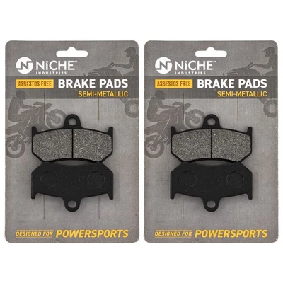 NICHE Brake Pad Set for Yamaha Apex FX RX1 RS Vector Rear Semi-Metallic 2 Pack - Image 1 of 4