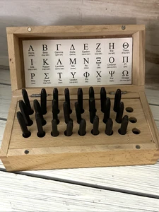 Juego de sellos de letras del alfabeto griego herramienta euro de 2,5 mm estampado joyería de metal - Imagen 1 de 9
