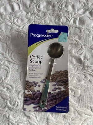 Progressive GMC-51 Long Handle 1-Tablespoon Stainless Steel Coffee Scoop 2012 - Image 1 of 4