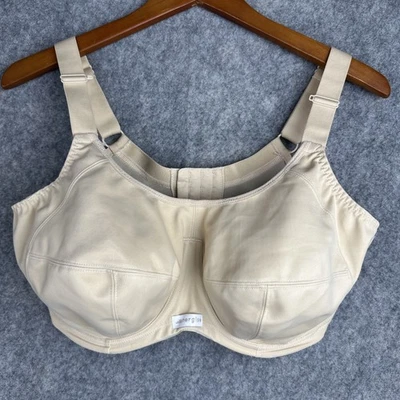 Elomi Underwire Bra Womens Size 38H Tan Nude Energise Full Coverage Support - Image 1 of 4