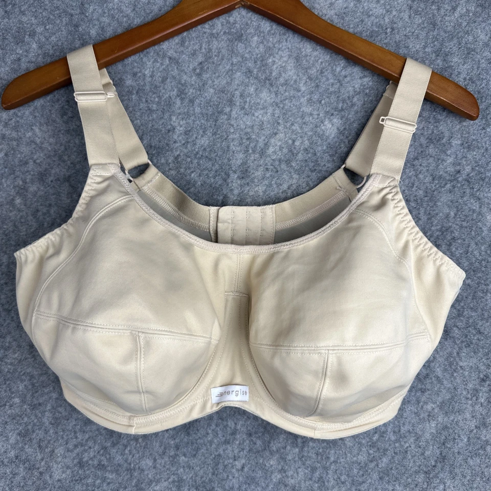 Elomi Underwire Bra Womens Size 38H Tan Nude Energise Full Coverage Support - Image 1 of 4