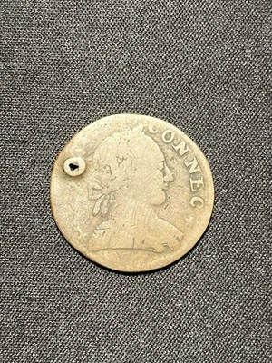 Antigua moneda de cobre colonial Connecticut 1788 busto orientado a la derecha - ¡Bonita superficie!! Foto 1 de 2
