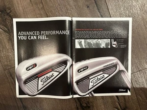 TITLEIST GOLFSCHLÄGER AP1 AP2 PGA Werbefoto PHIL MICKELSON + Vintage 11”x16” - Bild 1 von 1