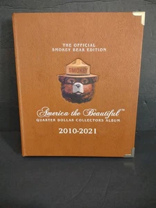 Álbum de cuarto de dólar Smokey Bear Edition America The Beautiful 2010-2021 ¡SOLO! - Imagen 1 de 8