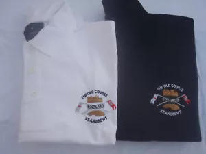 SCOTLAND GOLF POLO SHIRT WHITE OLD COURSE ST ANDREWS - Picture 1 of 1