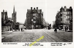 Postcard Pamlin Prints - C1564 Edinburgh South Morningside Cable Tramcar c1905 - Picture 1 of 1