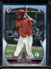 Nelson Rada 2023 Bowman First Edition Foil Angels Baseball Card