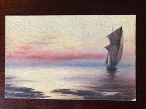 Tuck's Oilfacsim Postcard "Glorious Sunset" printed in England - Picture 1 of 2