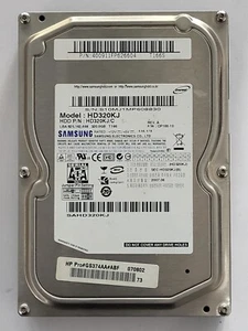 HD320KJ, PN: HD320KJ/C, FW: CP100-10, Samsung 320Gb 3.5" SATA HDD - Bild 1 von 2