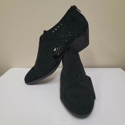 Ботинки CARLOS от Carlos Santana Miranda замшевые кожаные с вырезами на лодыжке черные 10 M - Изображение 1 из 4