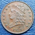 New Listing1833 Classic Head Half Cent 1/2c High Grade Au #71183