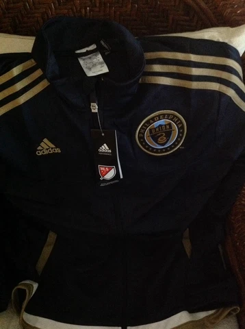 Adidas philadelphia Union  mls soccer  Track jacket NWT  size L womens Cover