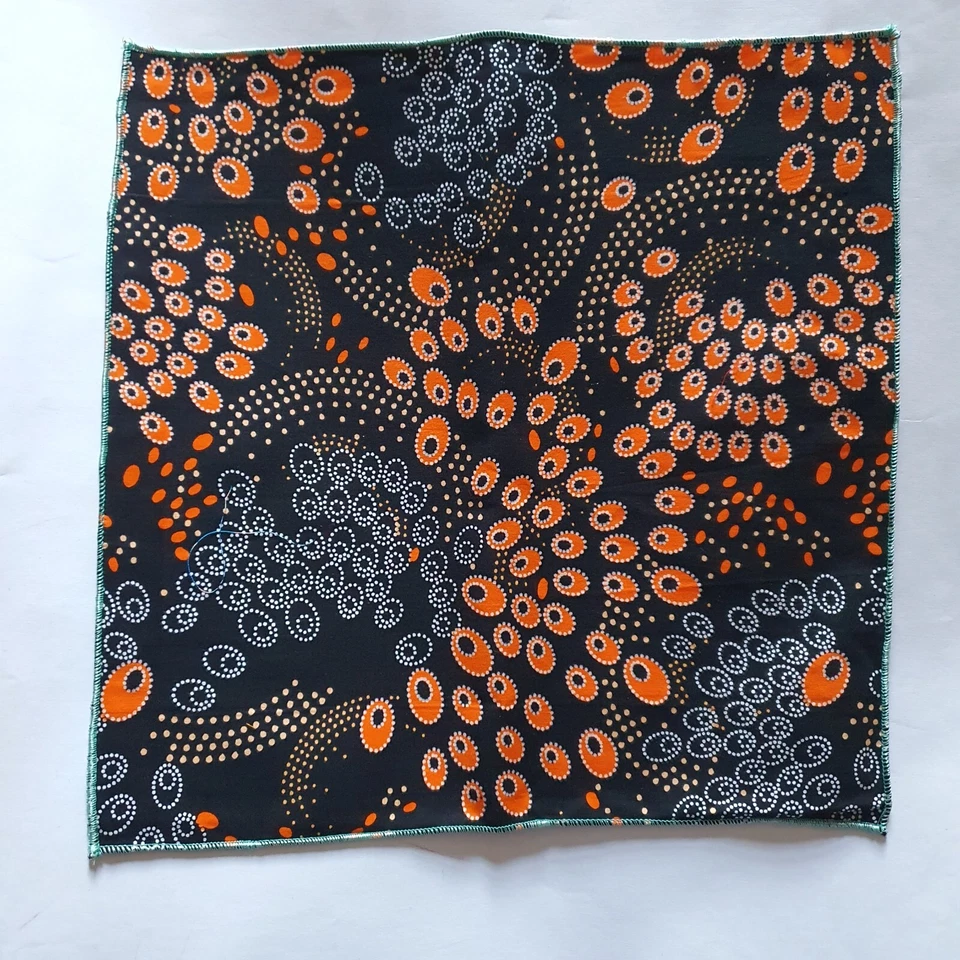 Мужской карман квадратный носовой платок хлопок многоцветный ручной работы африканский принт ткани - Изображение 1 из 1