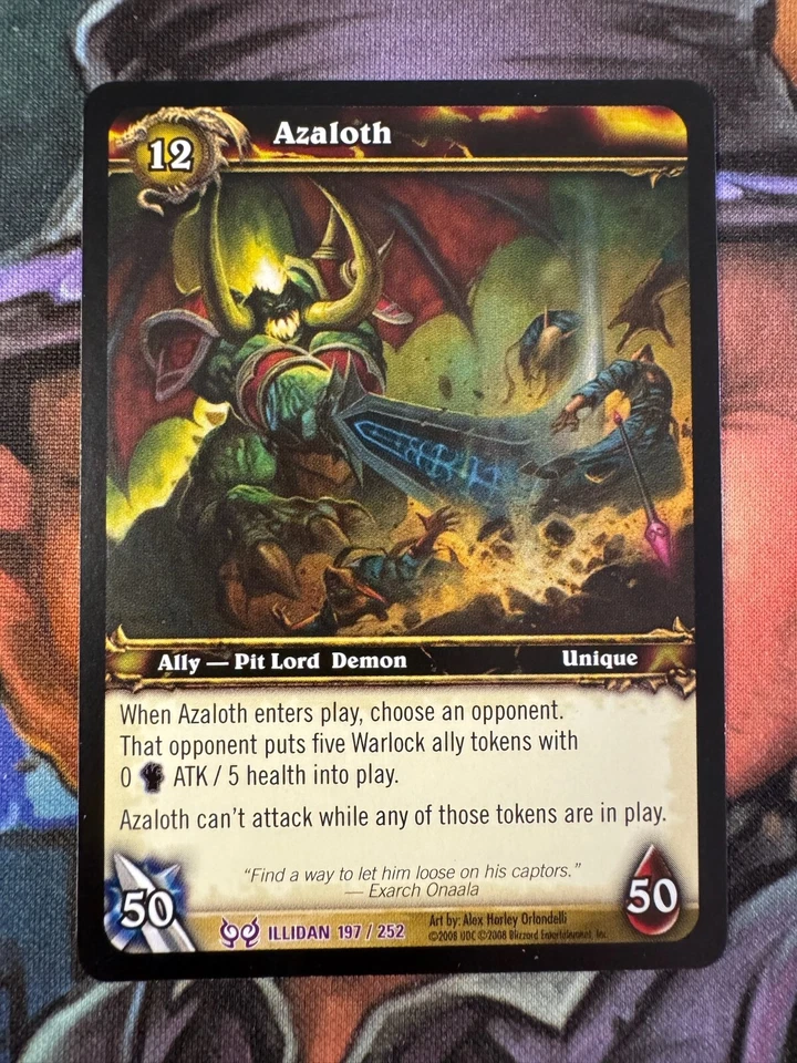 World of Warcraft TCG Illidan 197/252 Azaloth - Image 1 of 2