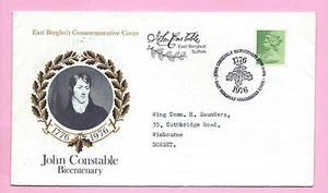 1976 EAST BERGHOLT Gedenkumschlag - zweihundertjähriges JOHN CONSTABLE - Handstempel - Bild 1 von 2