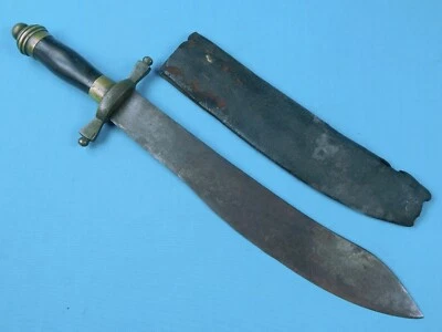 Старинный США 19 века гражданской войны большой боевой нож короткий меч с ножнами - Изображение 1 из 4